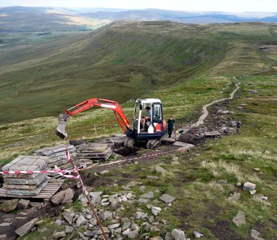 Josh and Tom on Swine Tail, Ingleborough