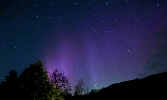 Northern Lights over Upper Wensldale (photo: Yorkshire Dales National Park)